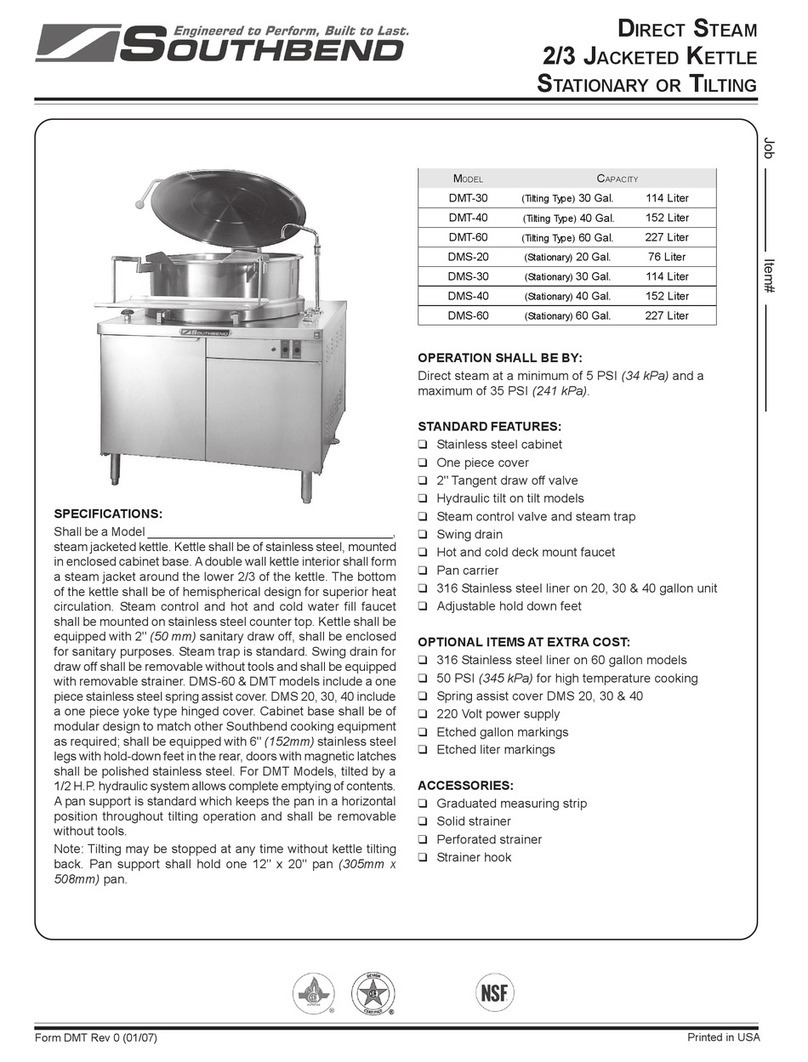 Southbend DMT-30 User manual