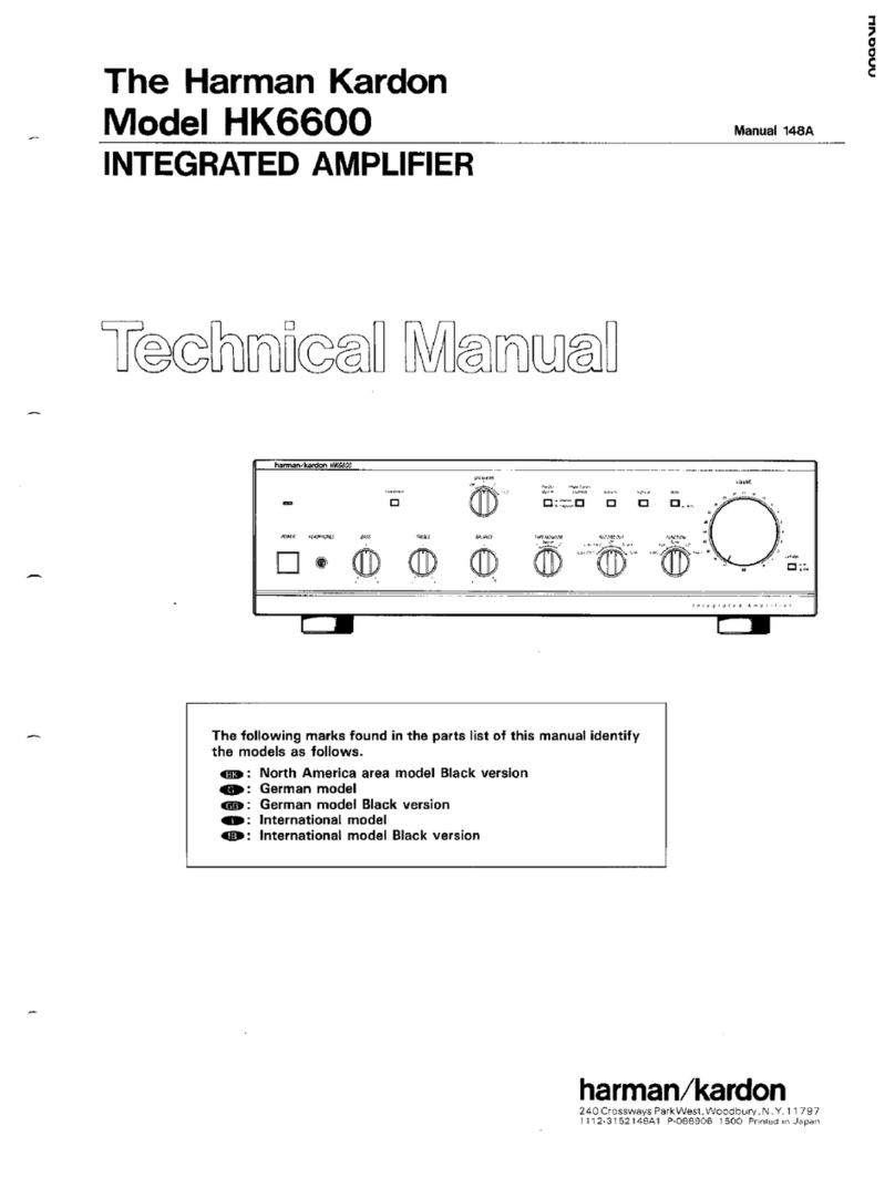 Harman Kardon HK6600 Technical manual