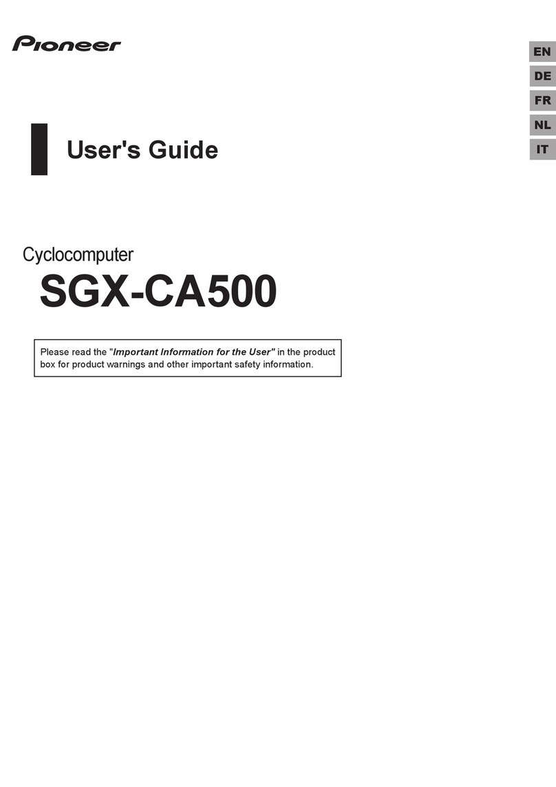 Pioneer SGX-CA500 user guide