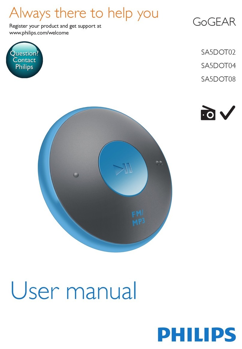 Philips GoGEAR SA5DOT02 User manual