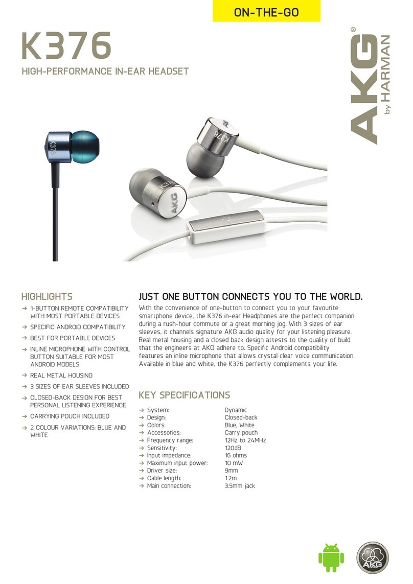 AKG AKG K376 Brochure & specs