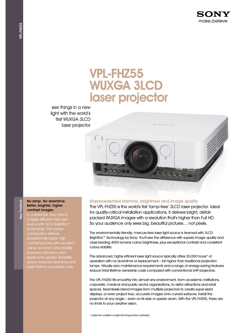 Sony VPL-FHZ55 Brochure & specs