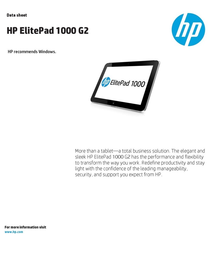 HP ElitePad 1000 G2 User manual HP ElitePad 1000 G2 User manual
