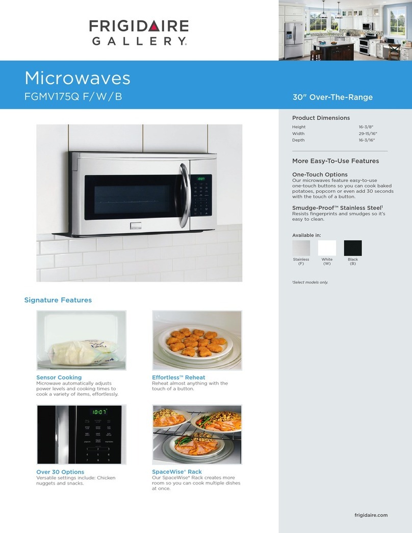 Frigidaire FGMV175Q Brochure & specs