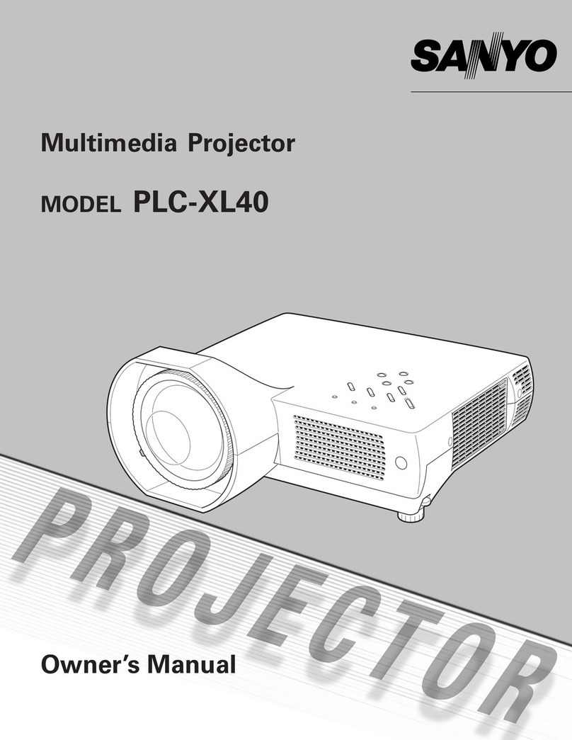 Sanyo PLC-XL40 User manual