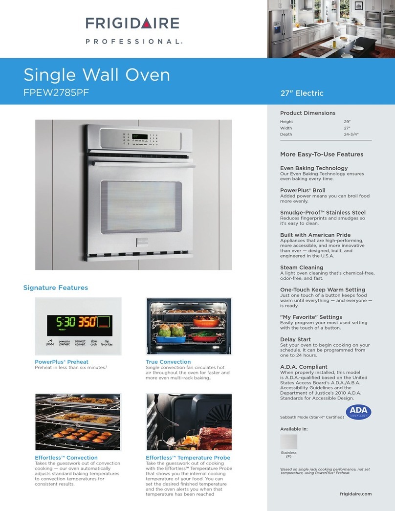 Frigidaire FPEW2785PF Brochure & specs