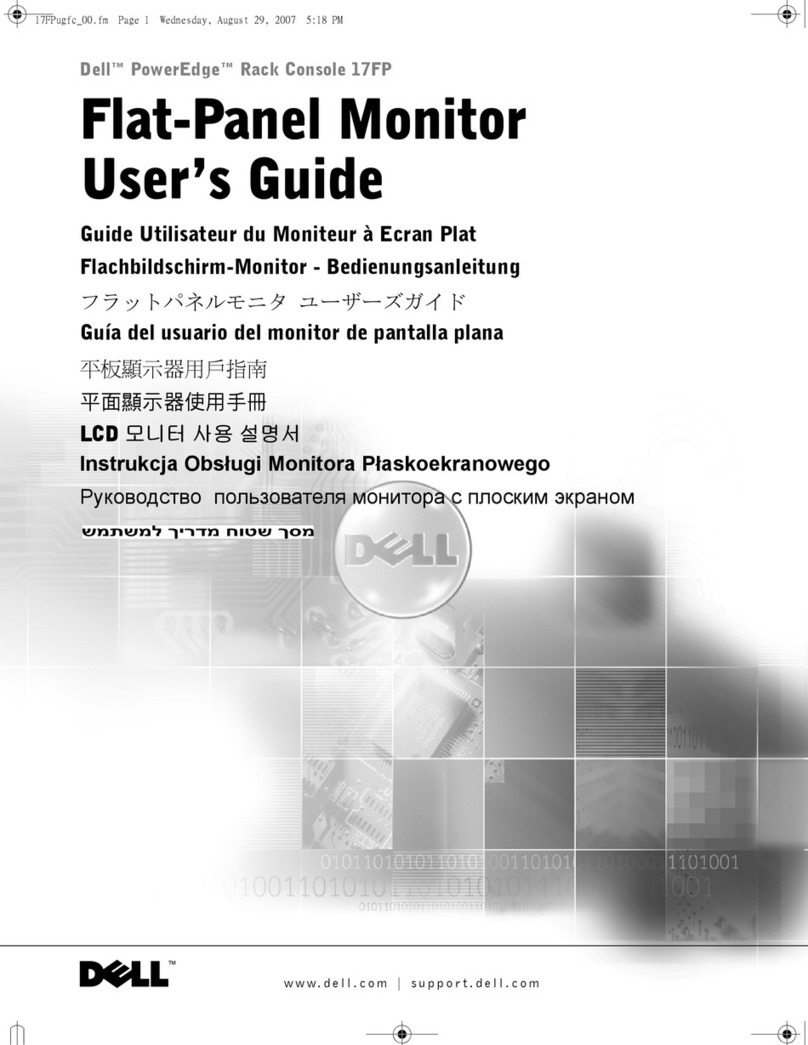 Dell PowerEdge Rack Console 17FP User manual