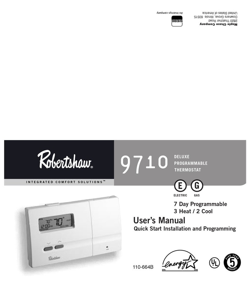 Robertshaw 9710 user manual