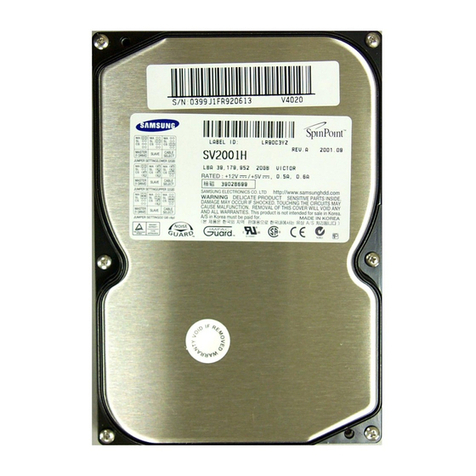 Samsung SPINPOINT V40 Series product manual
