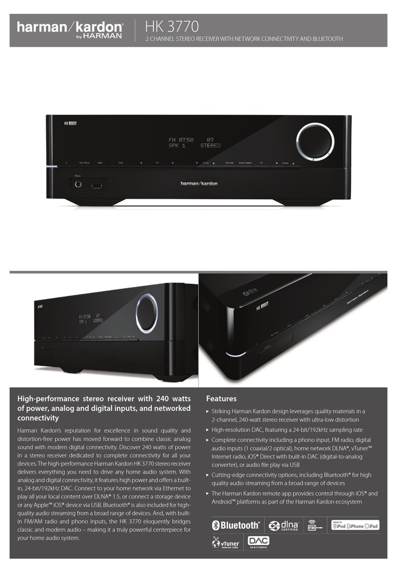Harman Kardon HK 3770 User manual
