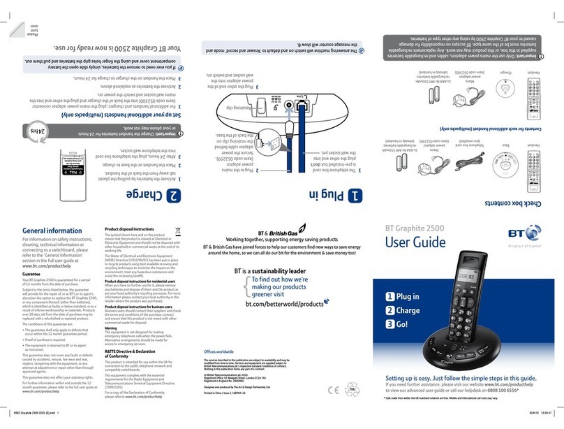 BT Graphite 2500 User manual