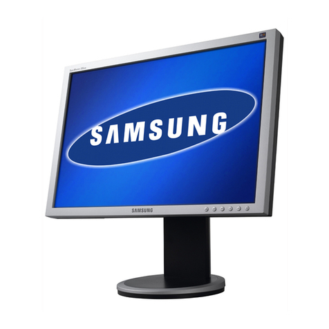 Samsung 205BW - SyncMaster - 20" LCD Monitor User manual