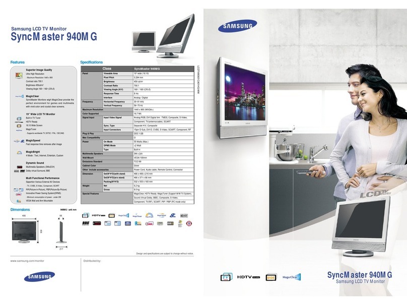 Samsung SyncMaster 940MG Installation and operation manual