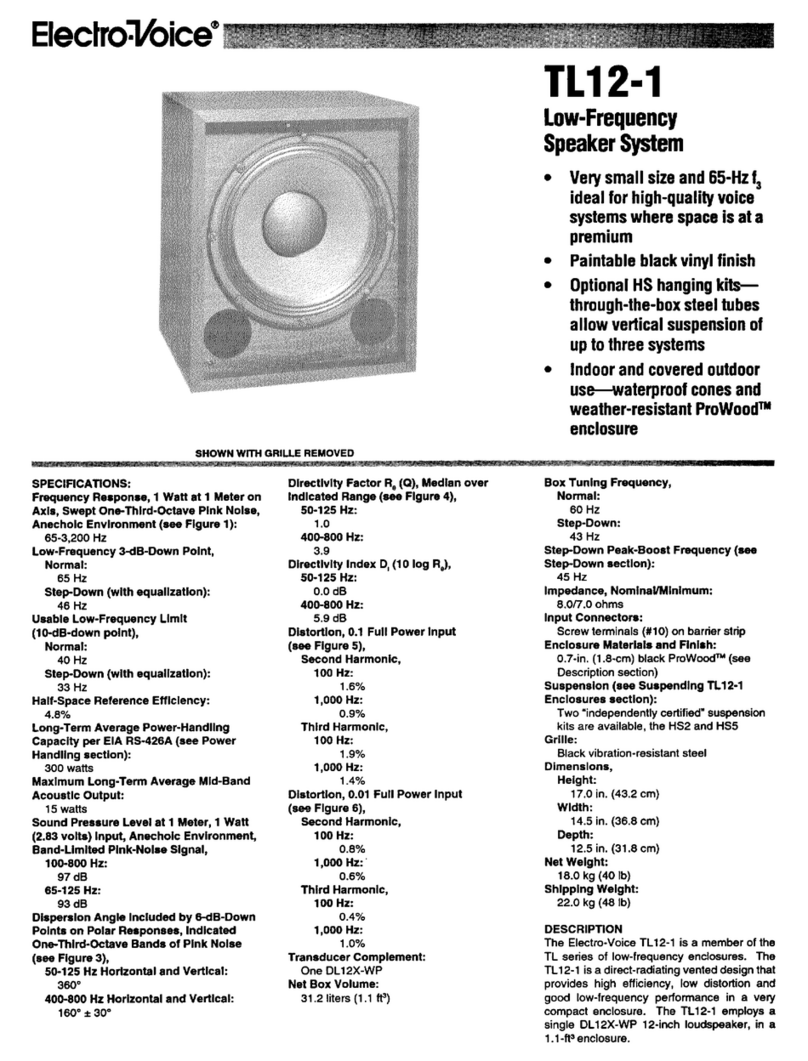 Electro-Voice TL12-1 Brochure & specs