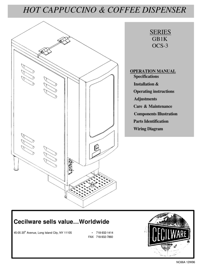 Cecilware GB1K User manual