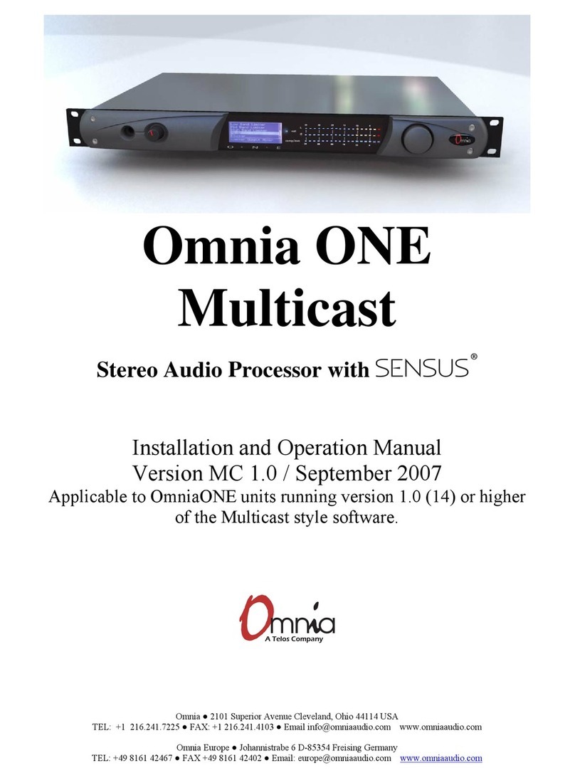 Omnia ONE User manual