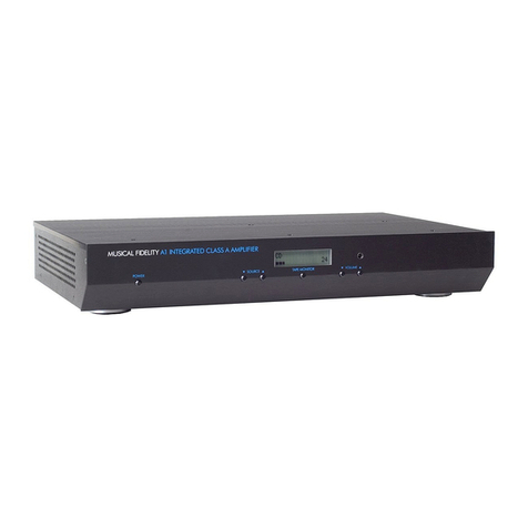 Musical Fidelity A1 Integrated Instructions for use