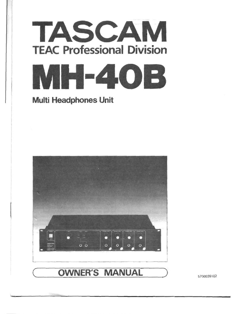 Tascam MH-40B User manual