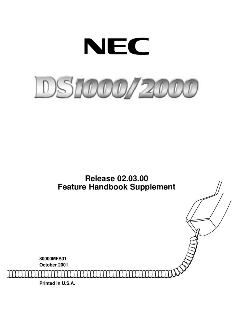 NEC DS1000 Feature handbook