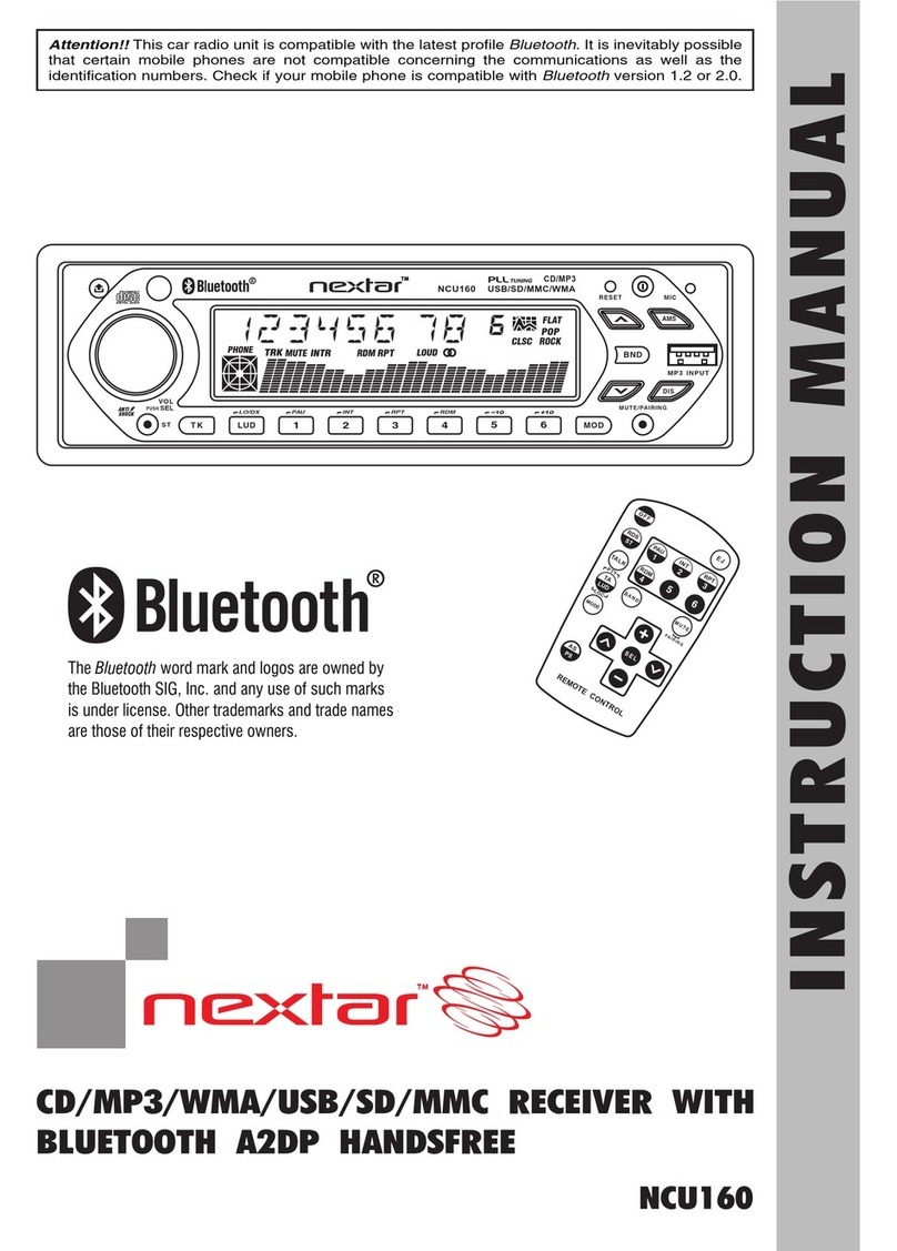 Nextar NCU160 instruction manual