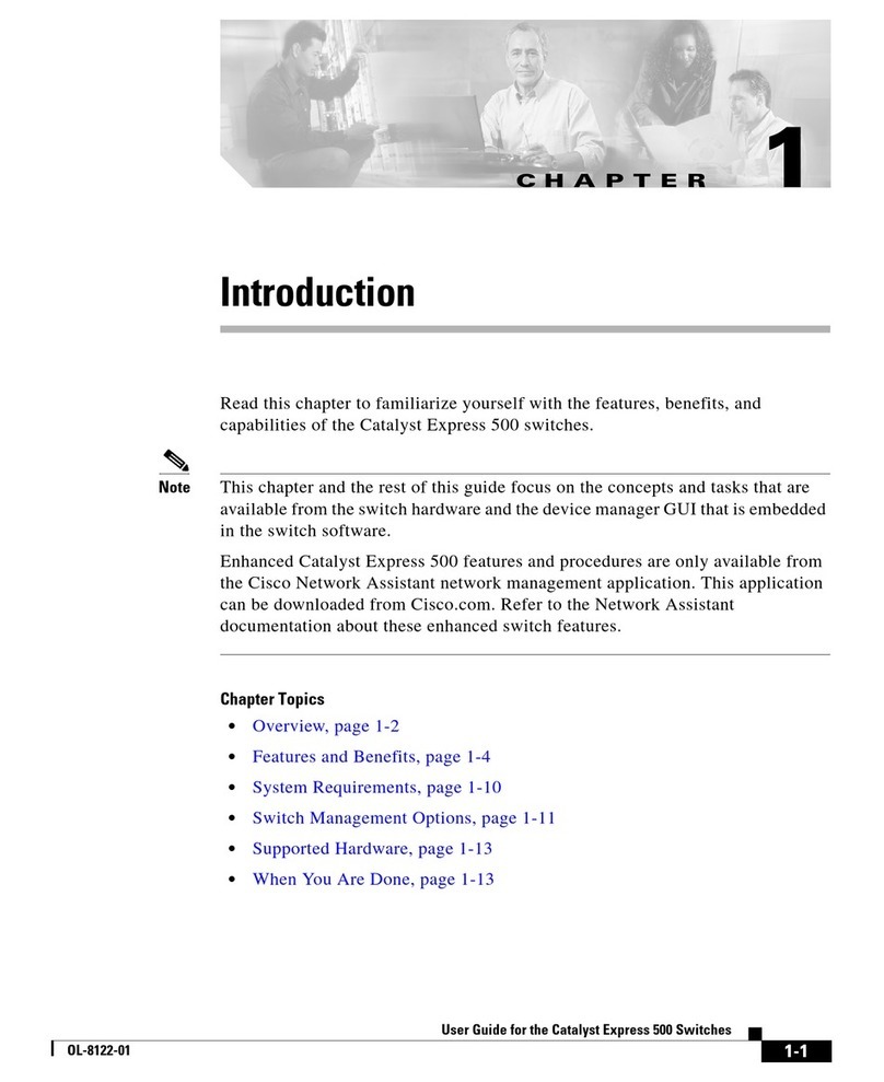 Cisco Catalyst Express 500 User manual