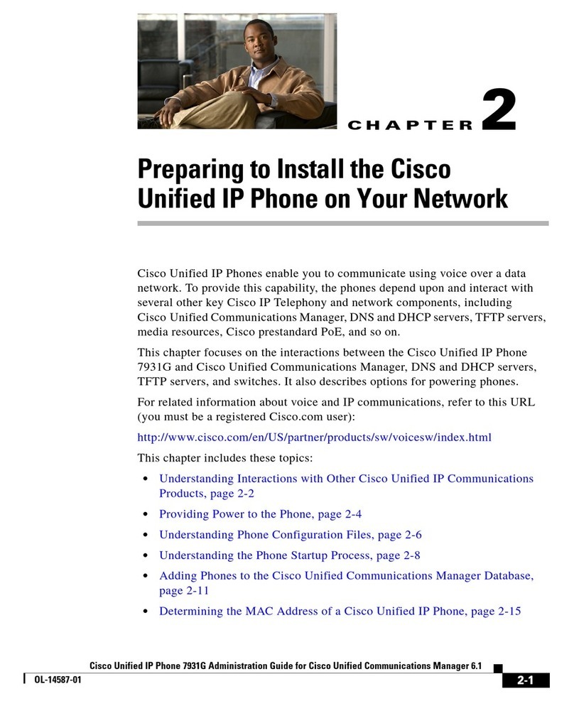 Cisco 7931G - Unified IP Phone VoIP Instruction Manual