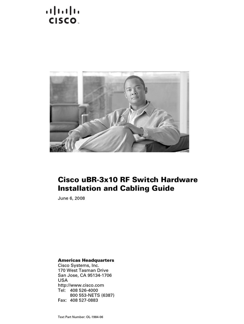 Cisco uBR-3x10 User manual