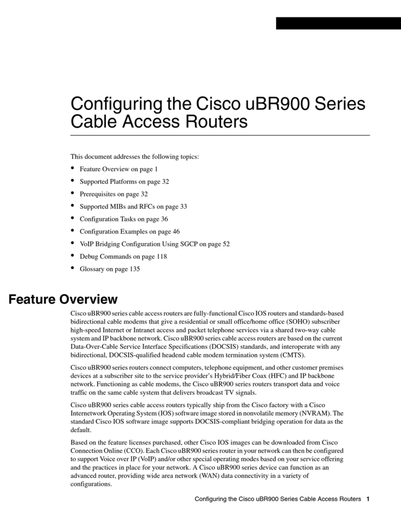 Cisco uBR900 Series User manual