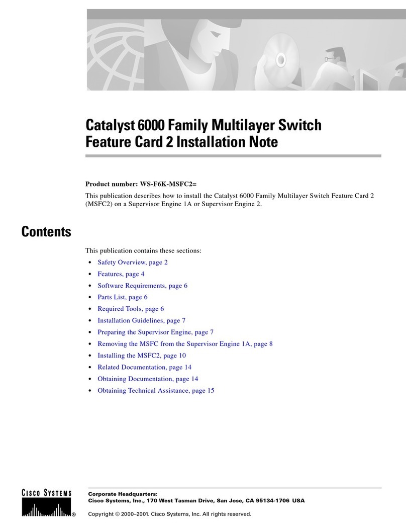 Cisco CATALYST 6000 Installation and operation manual