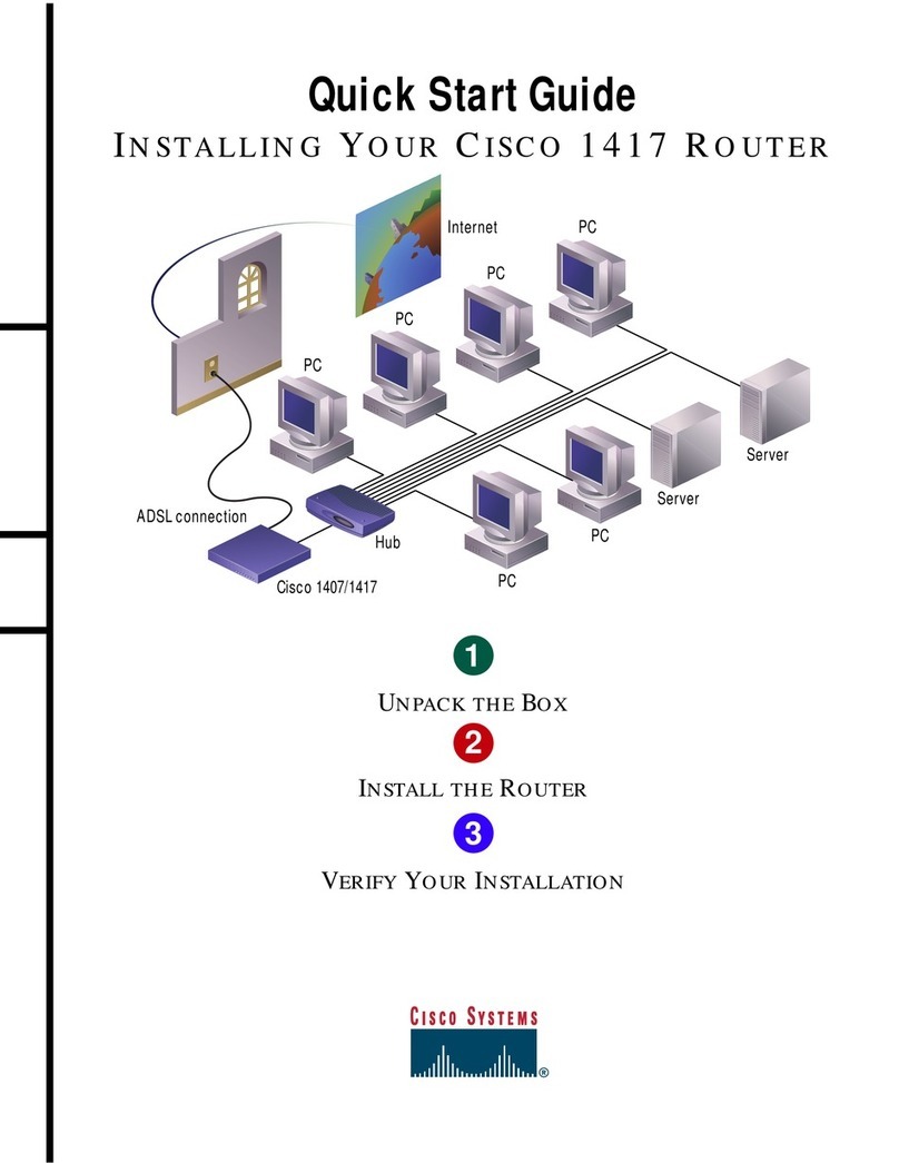 Cisco 1417 quick start guide