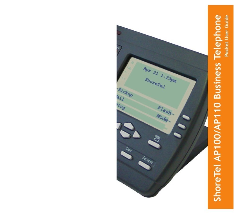 SHORE TEL AP100 User manual