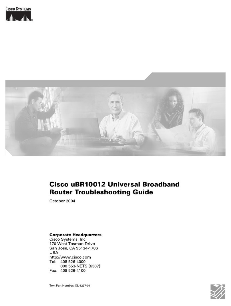 Cisco Universal Broadband Router Cisco uBR10012 User manual Cisco Universal Broadband Router Cisco uBR10012 User manual