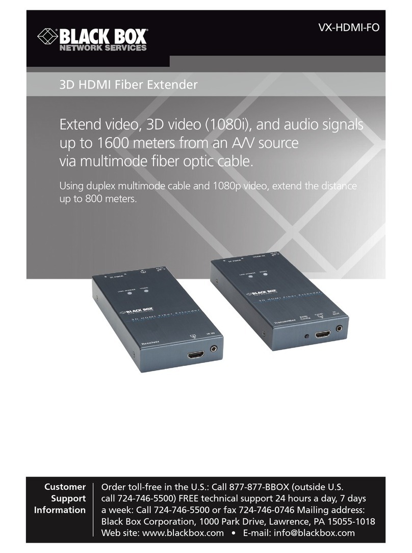 Black Box VX-HDMI-FO User manual