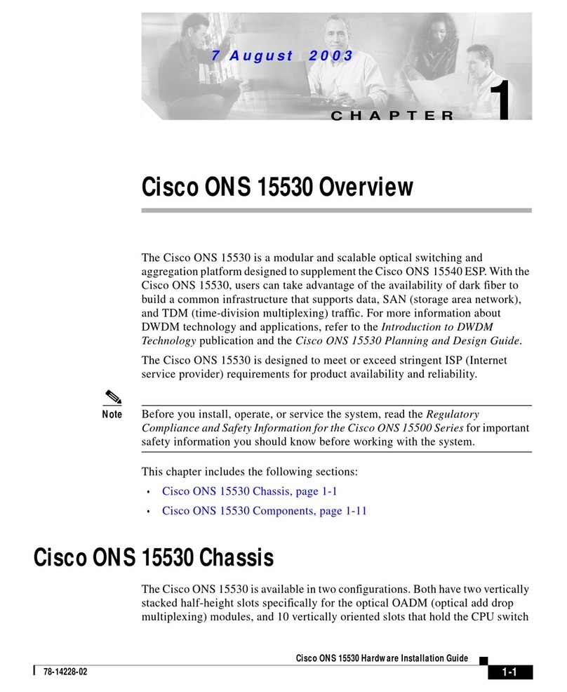 Cisco ONS 15530 Manual Cisco ONS 15530 Manual
