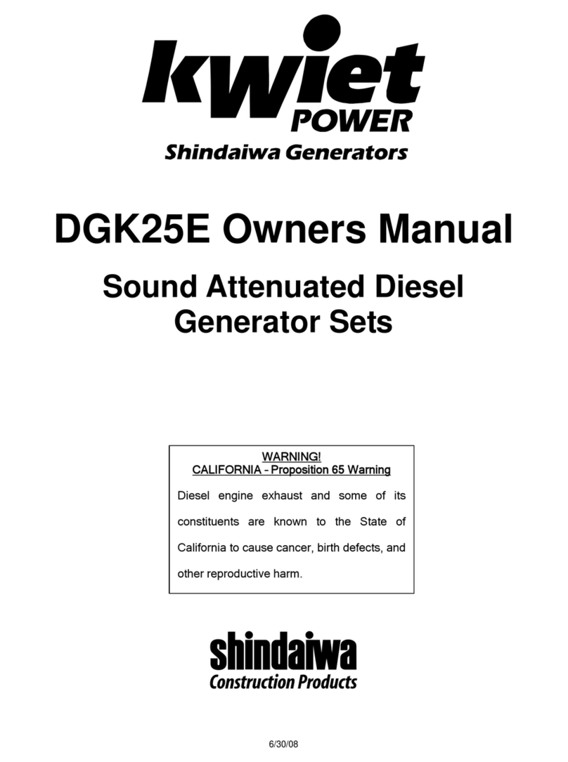 kWiet Power DGK25E owner's manual