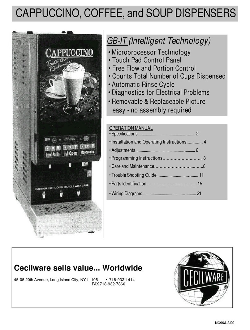 Cecilware GB1M-IT User manual