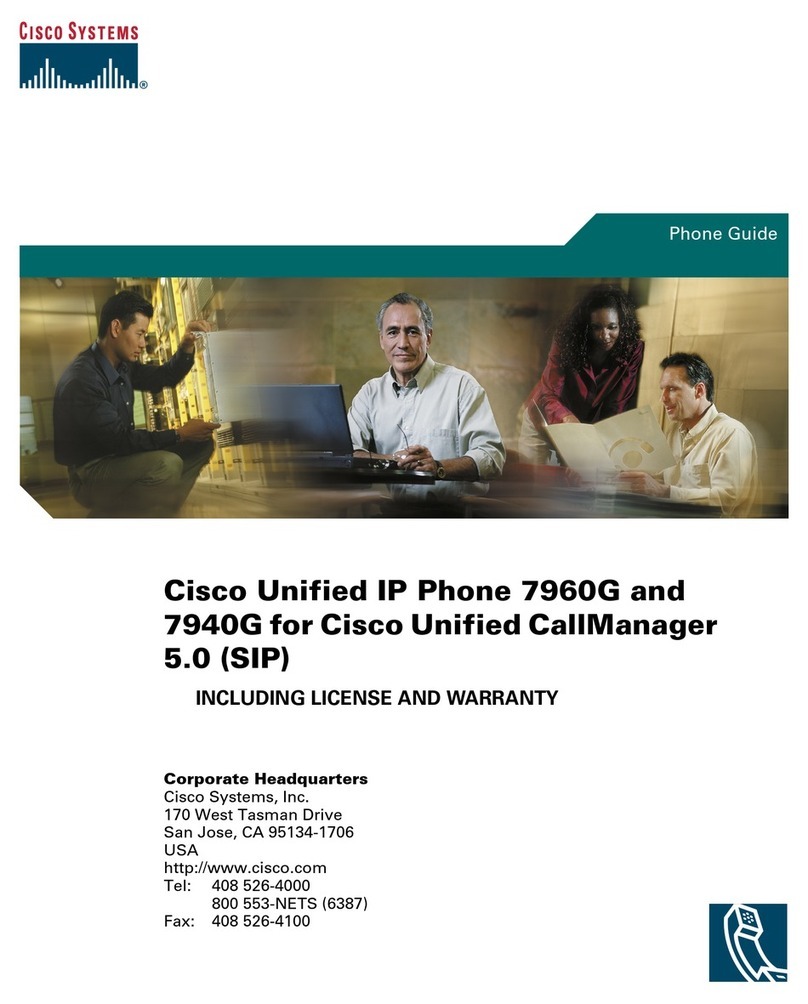 Cisco Cisco Unified IP Phone 7960G User manual Cisco Cisco Unified IP Phone 7960G User manual
