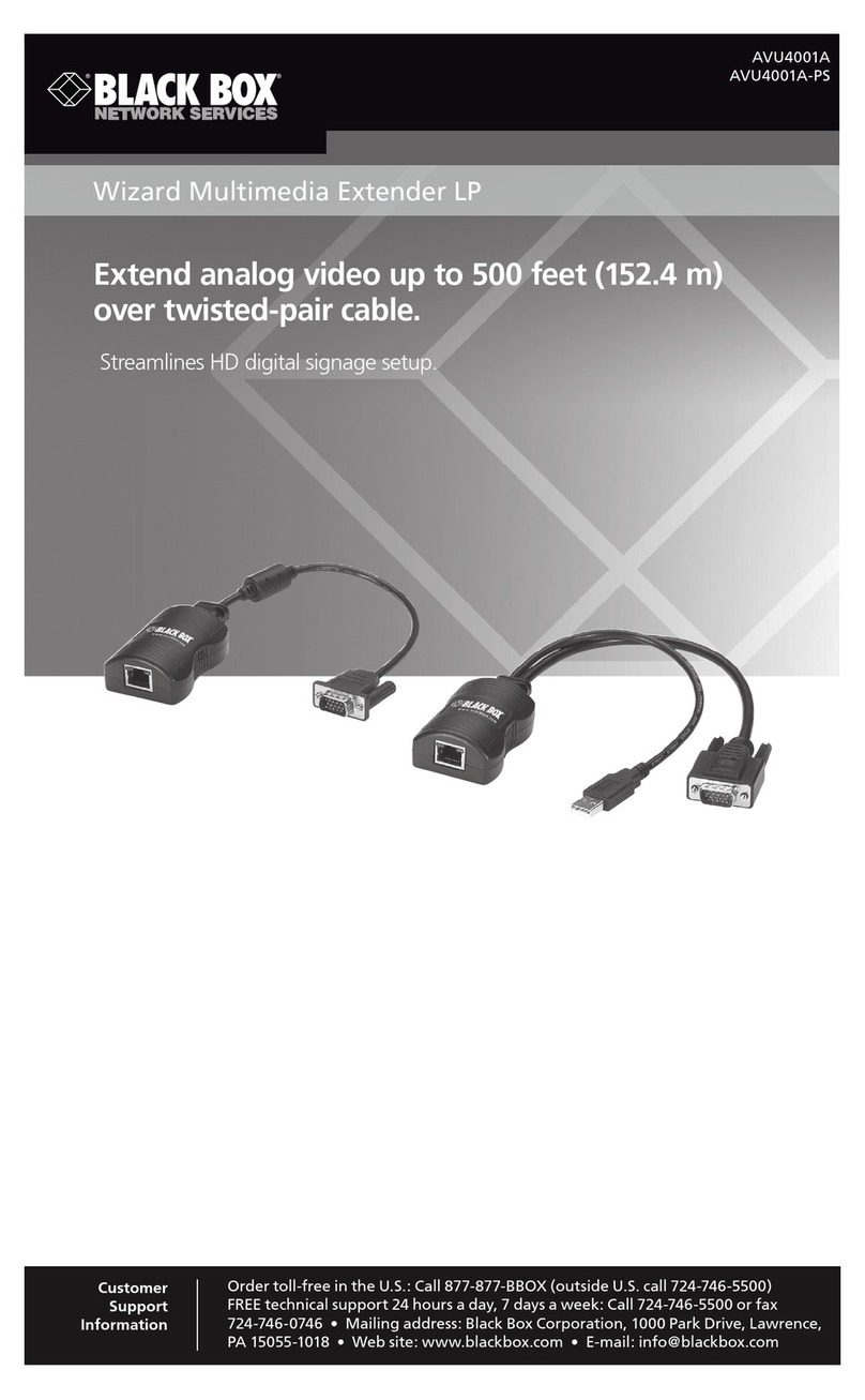 Black Box AVU4001A User manual