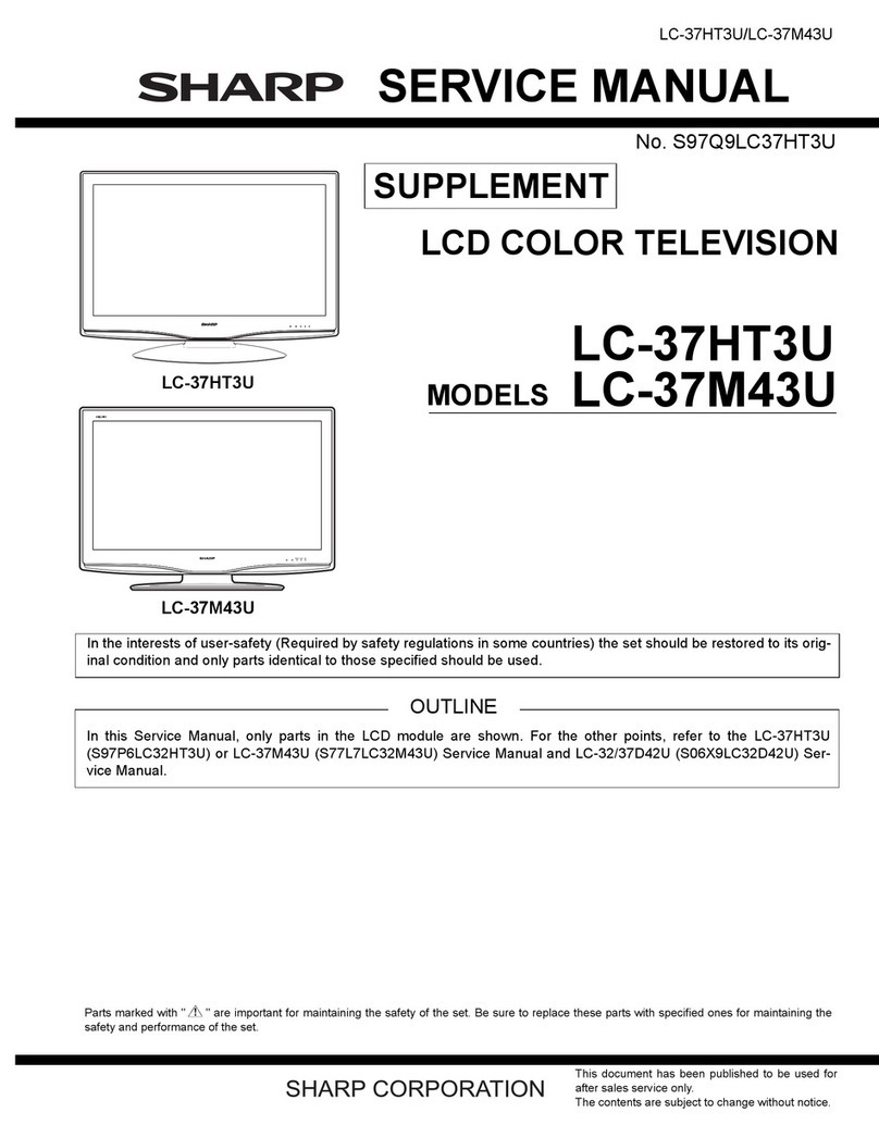 Sharp Aquos LC-37HT3U User manual