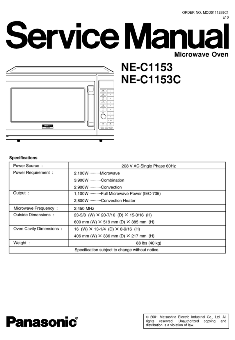 Panasonic Combi Wave NE-C1153 Service manual Panasonic Combi Wave NE-C1153 Service manual