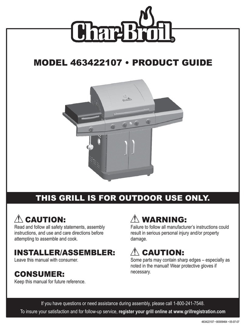 Char-Broil 463422107 Product guide