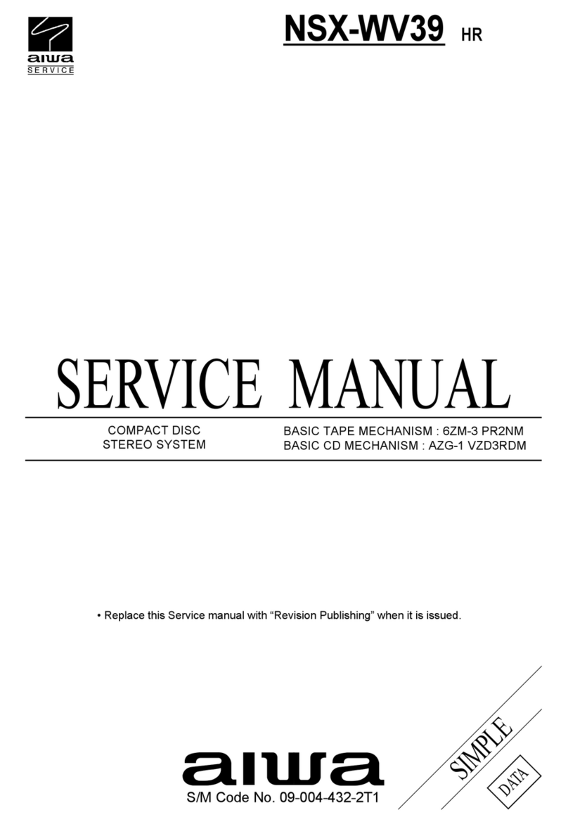 Aiwa NSX-WV39 Service manual