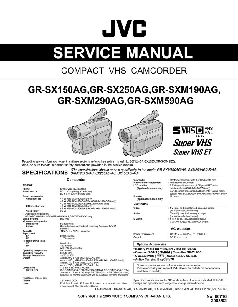 JVC GR-SX150AG Service manual