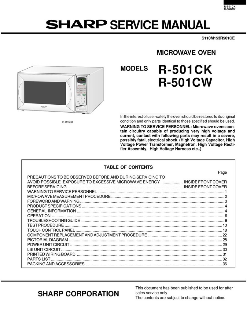 Sharp R-501CK User manual