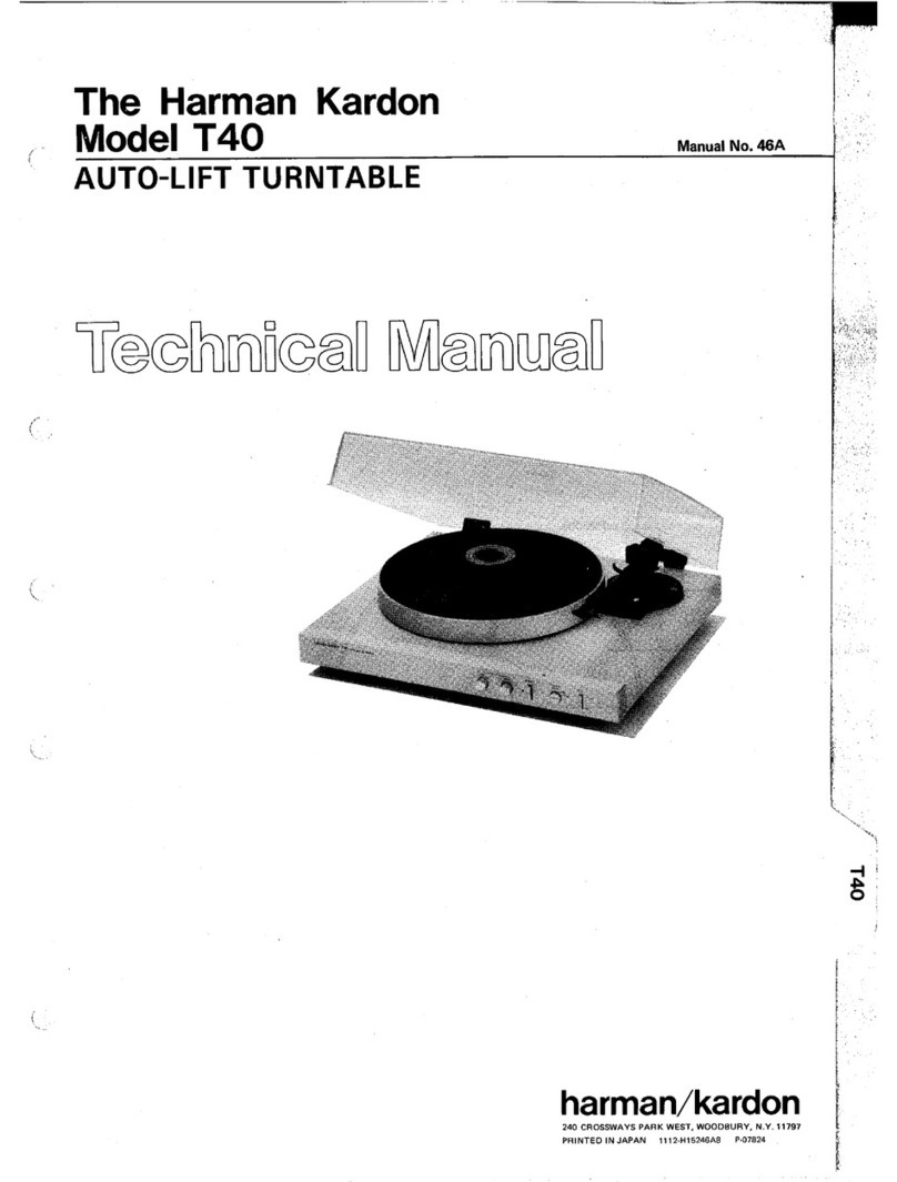 Harman Kardon T40 User manual