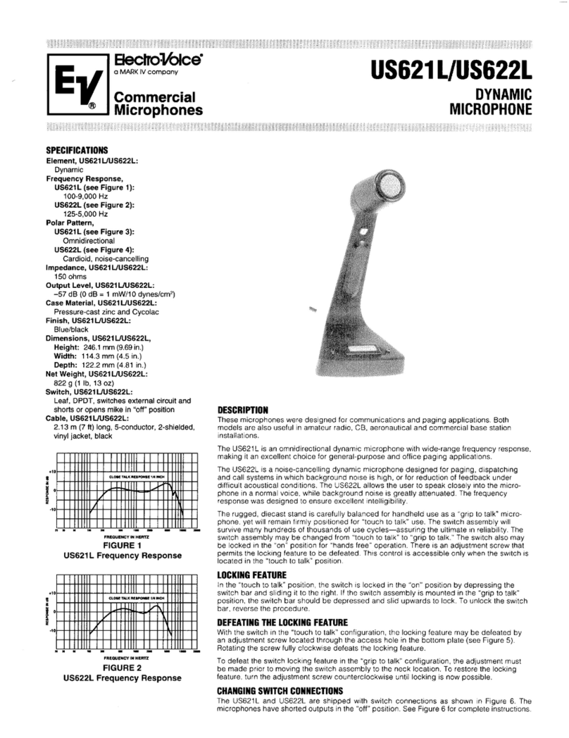 Electro-Voice US621L Service manual