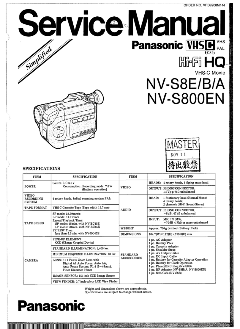 Panasonic NV-S8E User manual