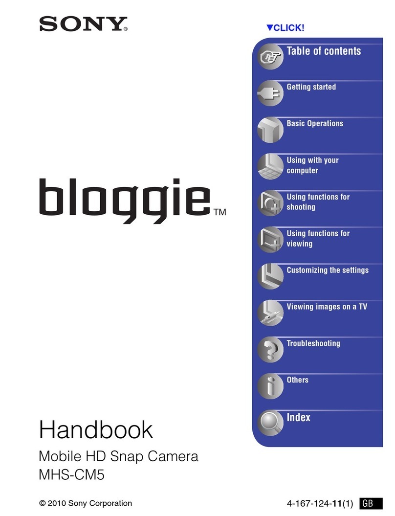 Sony bloggie MHS-CM5 User manual