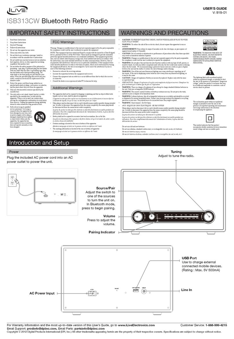 iLive ISB313CW user guide