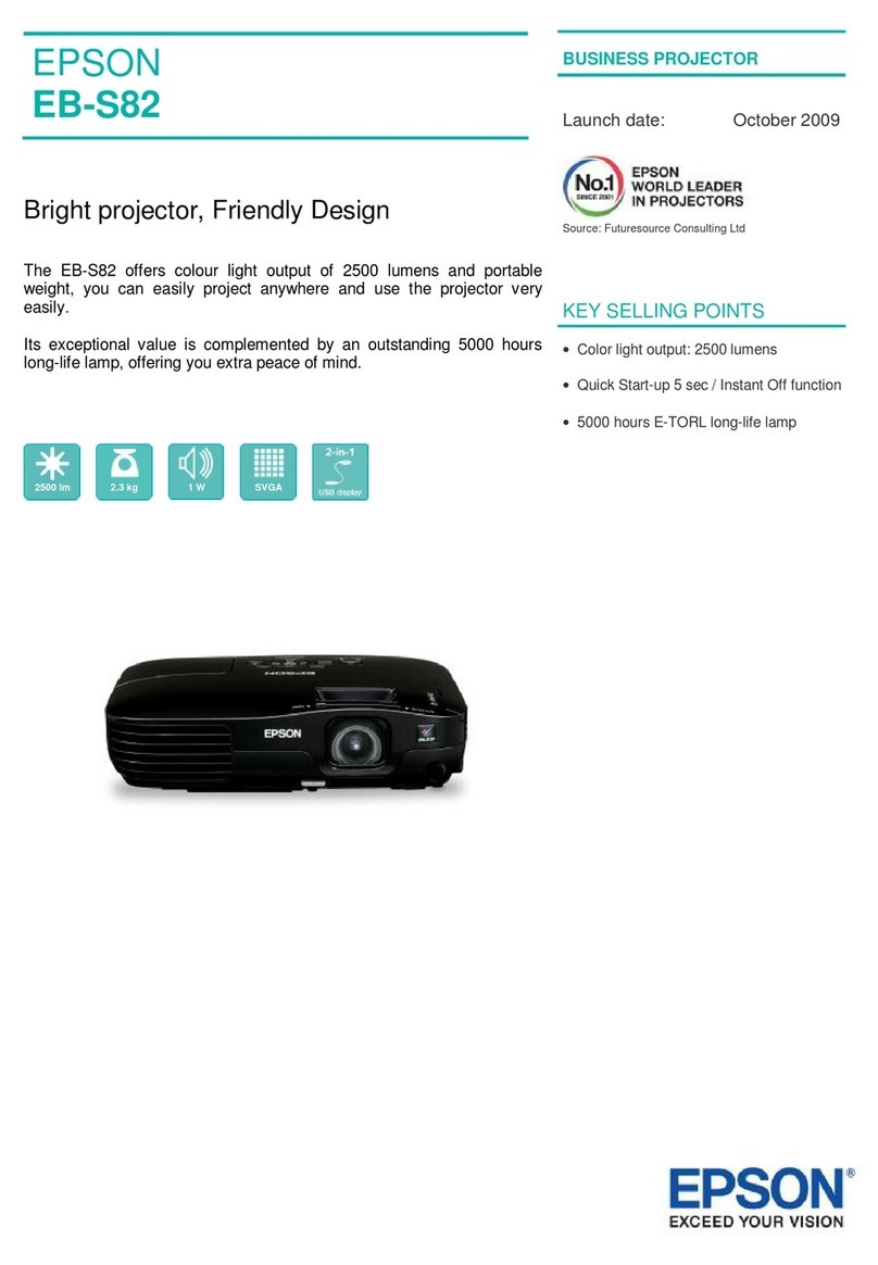 Epson EB-S82 User manual